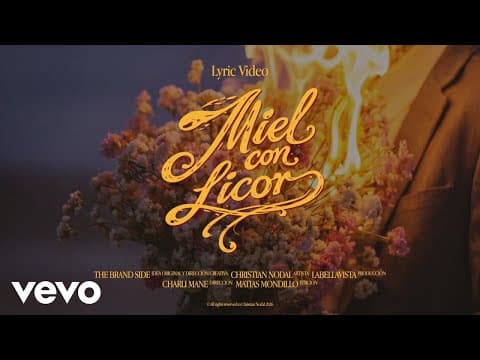 Christian Nodal - Christian Nodal - Miel Con Licor (Lyric Video)