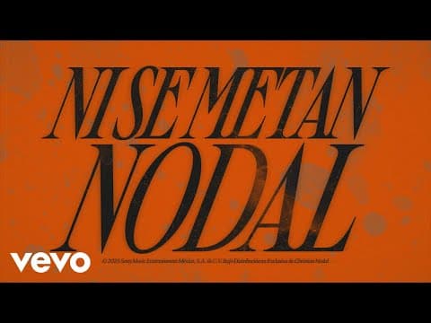 Christian Nodal - Christian Nodal - Ni Se Metan (Lyric Video)